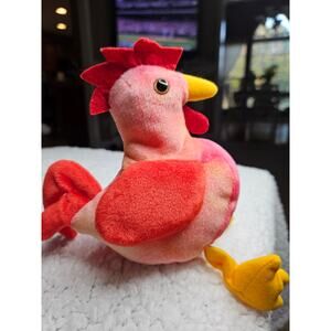 Vintage Strut The Rooster TY Beanie Baby Collectable 1996